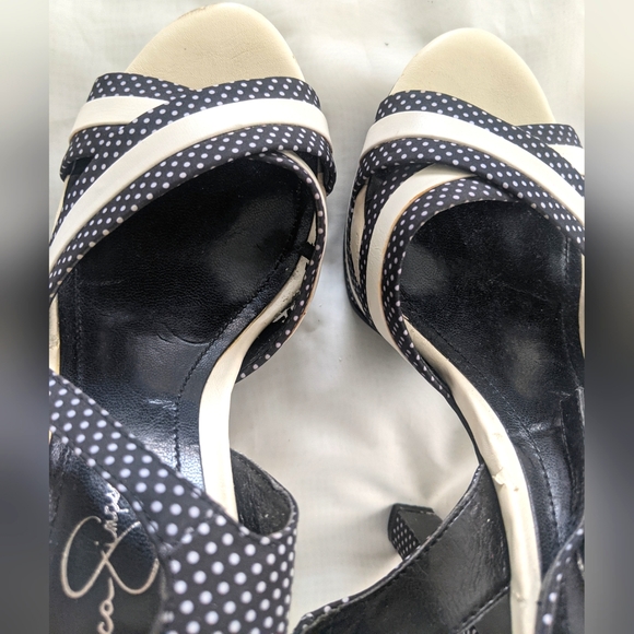 Jessica Simpson Polka Dots Platform Sandals - Picture 9 of 10